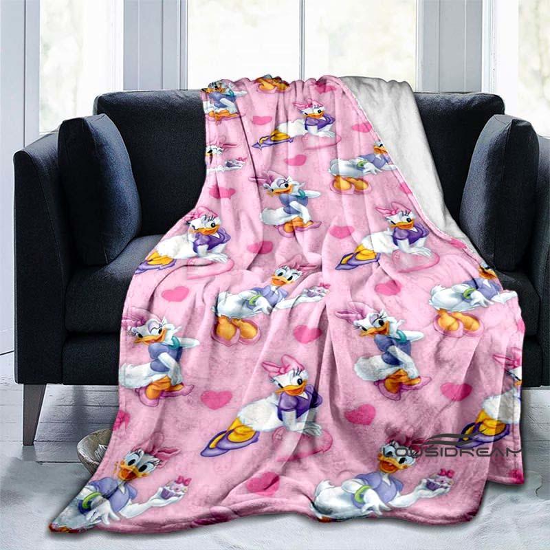 Cute Cartoon Daisy Duck Blanket Soft and Comfortable Perfect for Home Décor Bedroom Living Room and Sofa Throw