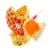 Fish Trinket Box Animal Figurine Jewelry Box Hand Painted Trinket Holder Home Decoration Ornament Jewelry Box for Rings