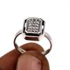 925 Sterling Silver CZ Handmade Women Ring, Anniversary Gift Ring, Wedding Gift Ring, Square Men Simple Ring