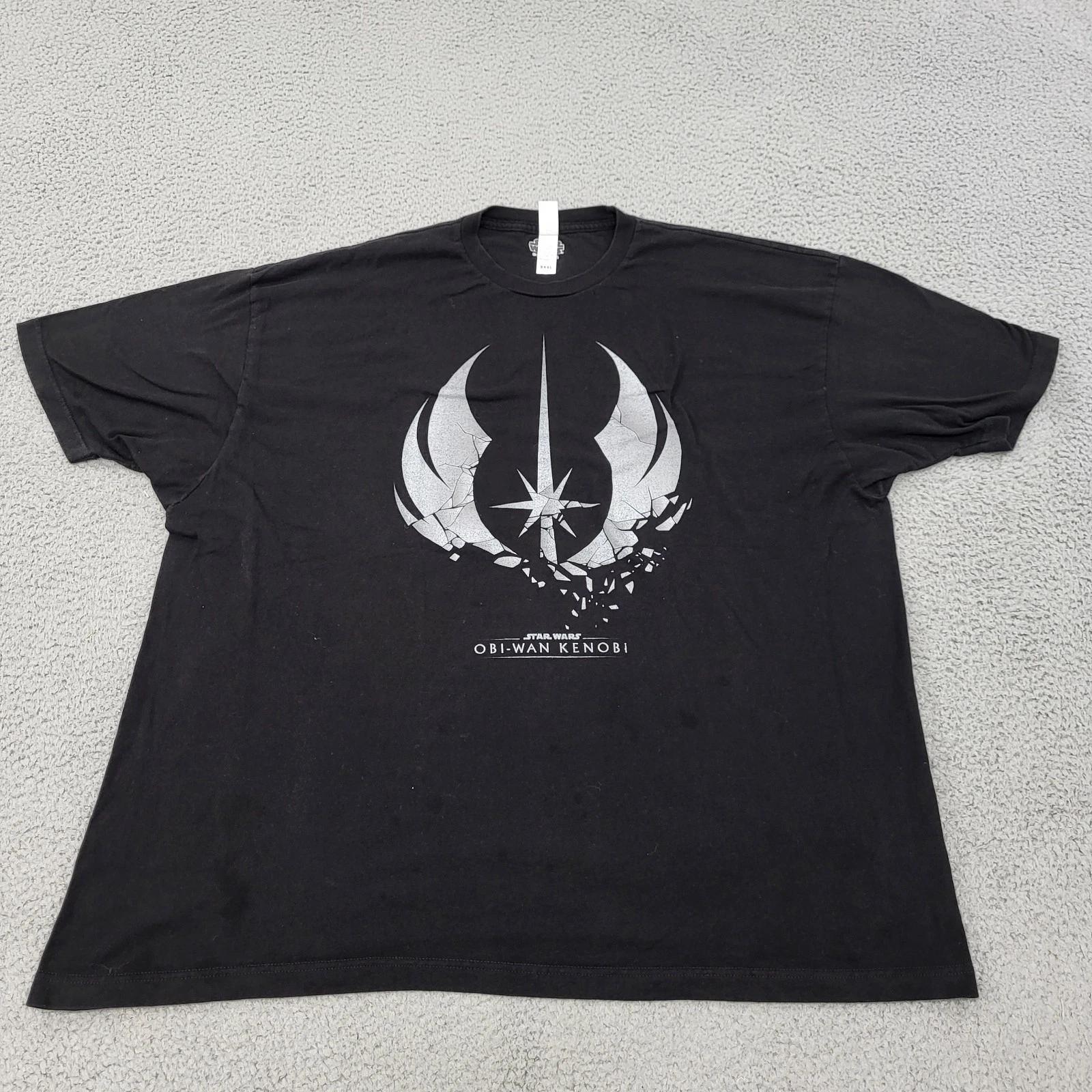 Tultex Star Wars Obi-Wan Kenobi Shirt Mens 3XL XXXL Black Graphic Print M
