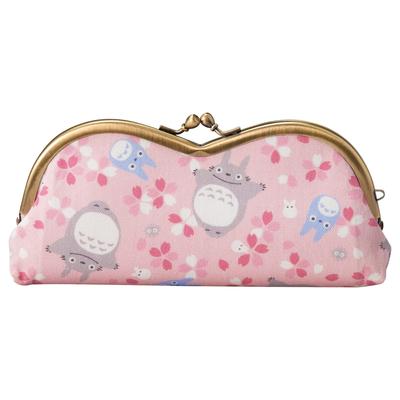Marushin Glasses Case Ghibli My Neighbor Totoro Cherry Blossom Viewing Totoro 1165037200 H8 X W18 X D2.3cm
