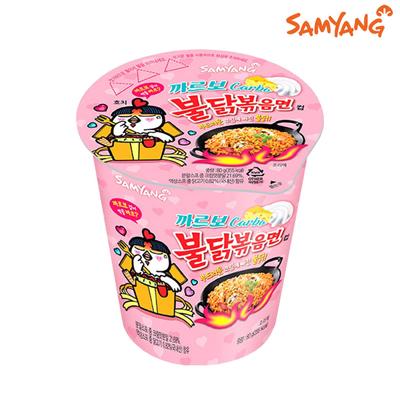 Samyang Carbo Hot Chicken Flavor Ramen Σε Φλιτζάνι 80γρ (2 Διαφορετικές Ποσότητες)