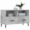VidaXL Meuble TV Gris béton 80x36x50 cm Bois d'ingénierie 828992