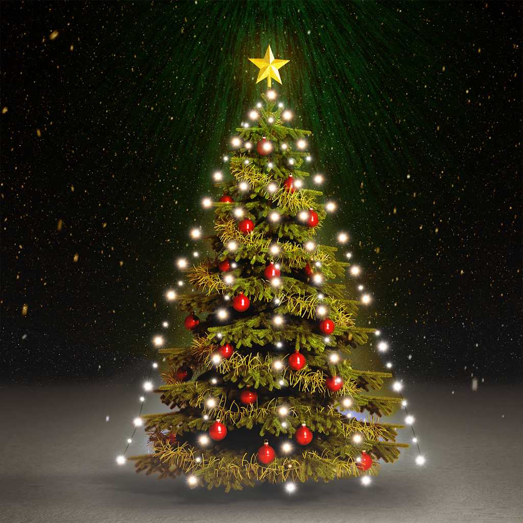 Christmas Tree Light Net with 150 Cold White LEDs 150 cm