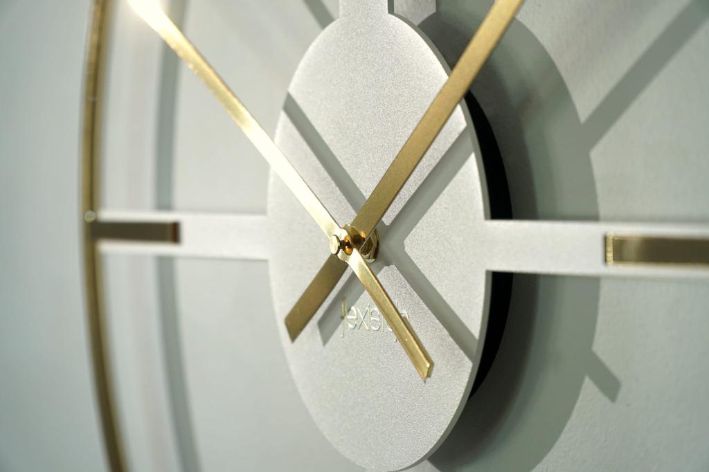 Light Gold Metal Wall Clock
