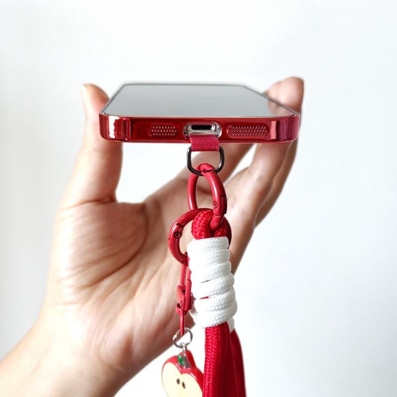 1 Pezzo Cordino da Polso Audace di Alto Valore Rosso Cina Raffinato Cordino per Cellulare Pendente a Catena per Cellulare da Viaggio Anti-smarrimento alla Moda e Versatile