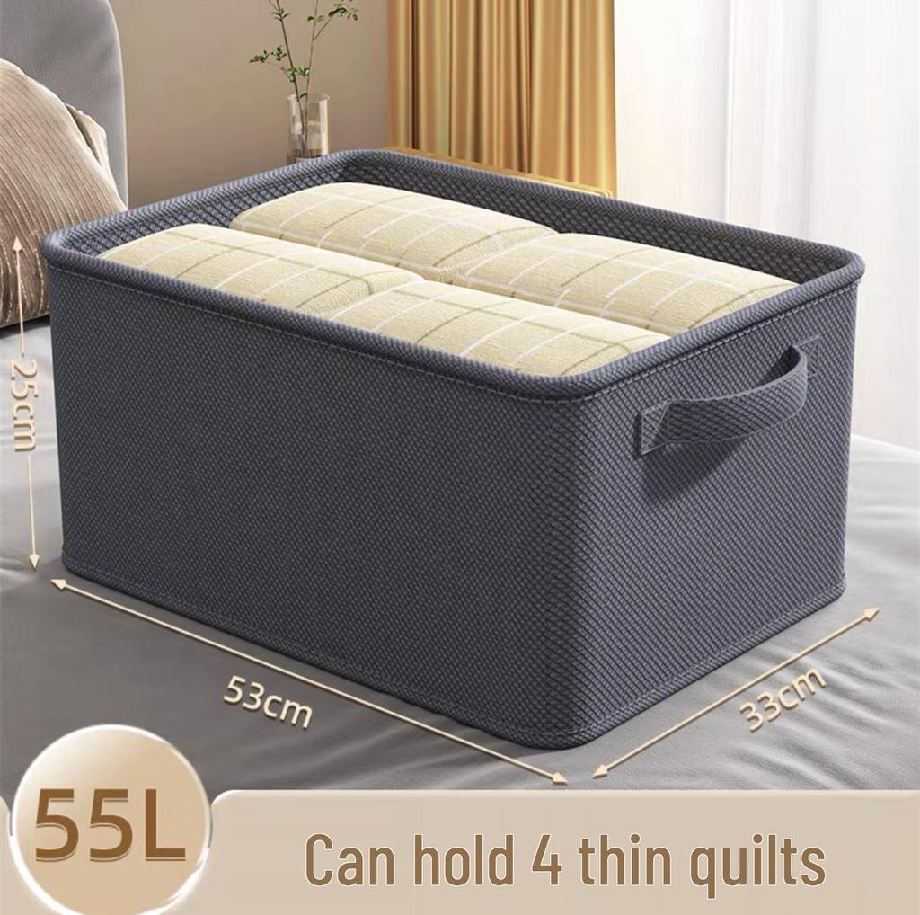 Fabric Drawer-Style Wardrobe Storage Box with Lid for Clothes and Pants