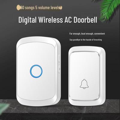 Wireless Long-Distance Battery-Free Home Doorbell Receiver with Remote Control