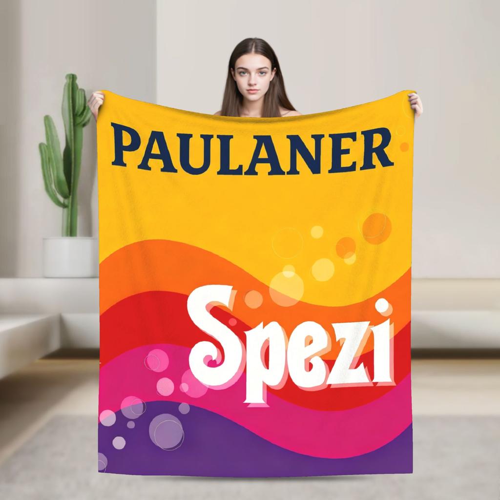 Měkká nová plyšová deka Paulaner S-spezi Pro ložnici Cestování letadlem Flanelové přehozy Přehozy na postel