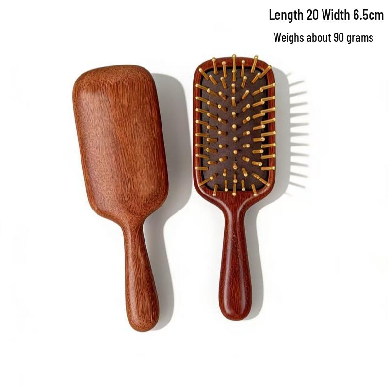 Sandalwood Massage Comb - Head Relaxation Solid Wood Air Cushion Comb, Small  Medium Sizes