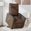 VidaXL Reclining Massage Armchair Brown Fabric 3324062