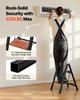 2 Step Ladder, Folding Step Stool with Wide Anti-Slip Pedal and Comfort Handgrip, Lightweight 150 kg Capacity Portable Aluminum Plant Support,