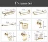 Set Portasciugamani Singolo da Bagno in Acciaio Inossidabile Dorato Senza Foratura