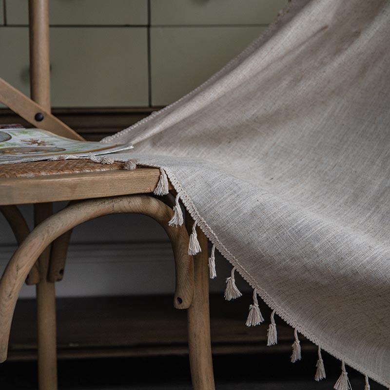 Cloth Papa Blackout Linen Bamboo Door Curtains - Soundproof, Solid Color for Bedroom & Living Room