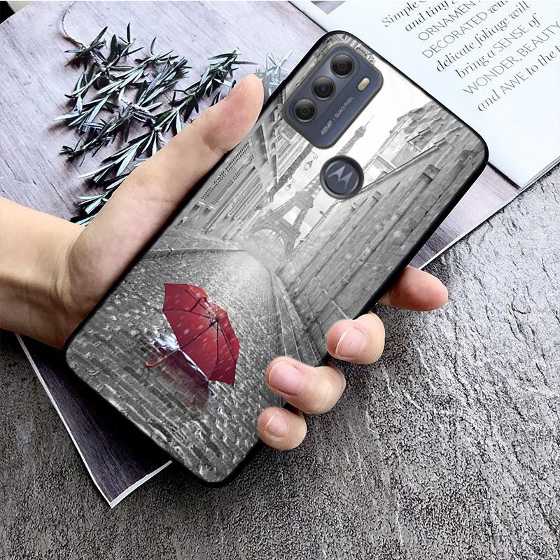 Eiffelturm-Telefon-Kasten für Motorola Moto E32 E20 E40 G22 G52 G20 G30 G100 G60 G50 G10 GPure GStylos G9 One Action Macro