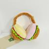 Plush Hamburger EarMuffs for Women and Kids Ear Warmer Furry Headband for Winter Christmas New Year Gifts