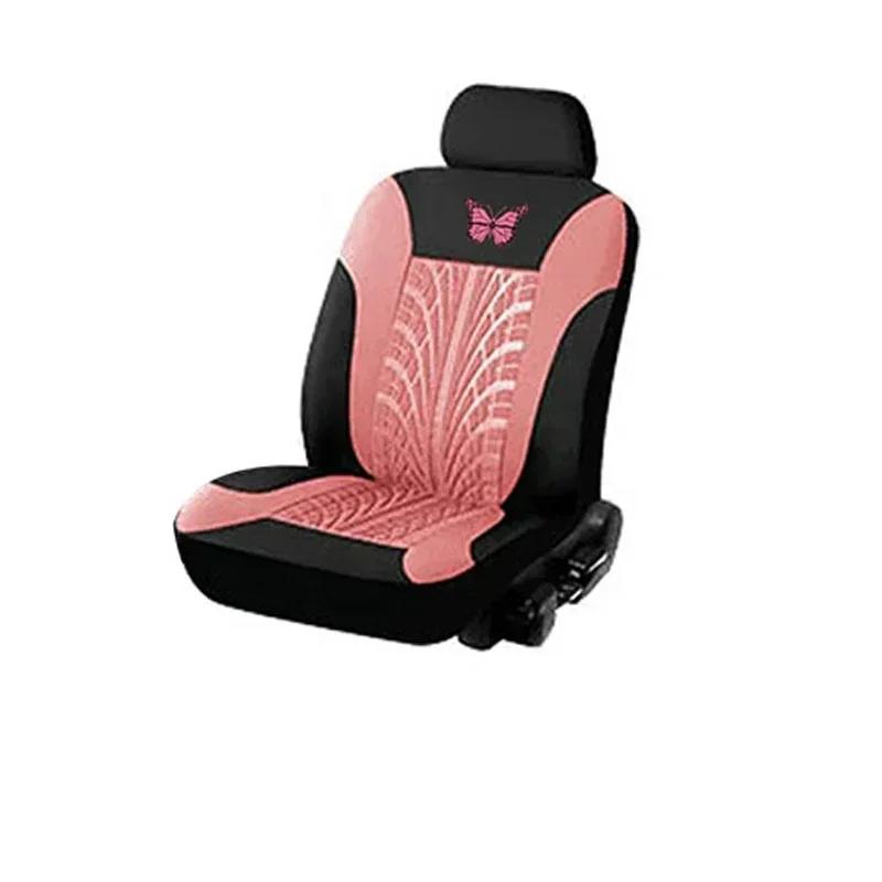 Funda de Asiento de Coche Juego Completo, Funda de Asiento para Coche Bordada con Patrón de Mariposa Universal