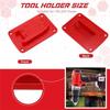 A20F-10Pcs Battery Base And Tool Holder Drill Tool Wall Mount Batteries Storage Battery Mounts Dock Holder For Power Tool-Red