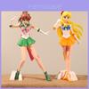 Estatuetas de Anime em PVC de Sailor Moon Kino Makoto e Aino Minako para Colecionadores e para Presentear