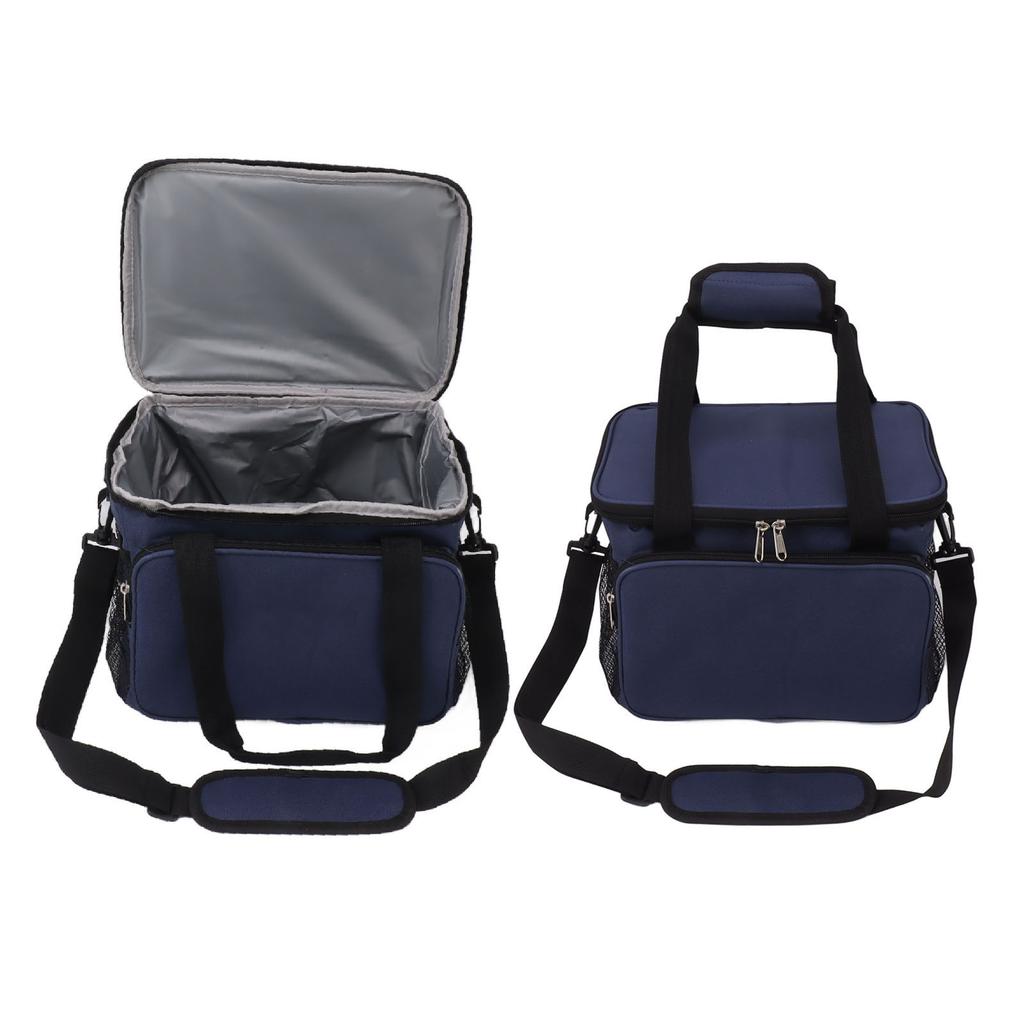 Insulated Lunch Bag Thicken Waterproof Oxford Cloth Cooler Cooling Large Lunch Bag with Handle and Strap for Outdoor