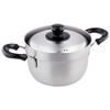 Enzo 18cm Saucepan with Lid, 3L, Stainless Steel, IH/Gas Compatible, Silver