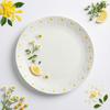 Large Dinner Plate For Serving Dishes 26 Cm White Ceramics Daisy Line