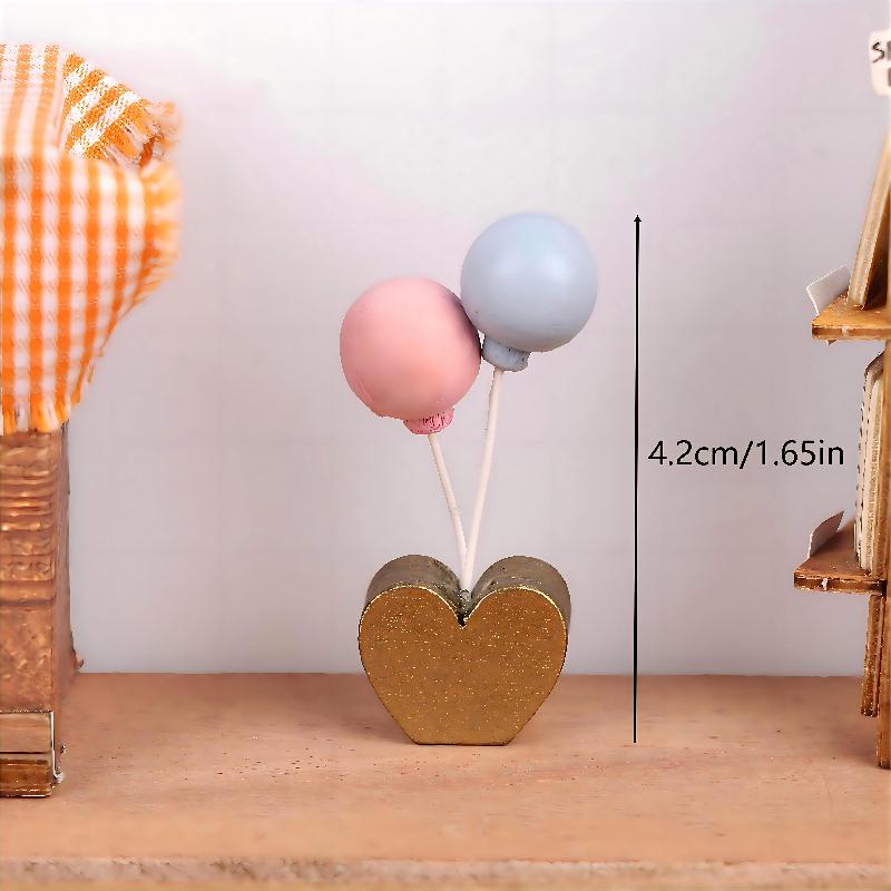 

1/12 Miniature Dollhouse Mini Bear Rabbit Figurines Diy Craft Accessories For Doll House Living Room Scene Decor Music Box Parts A1