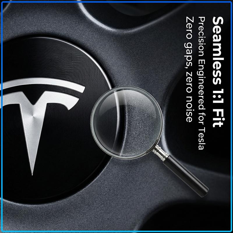 4 stuks 60 mm Auto Wielnaafdopjes Badge Accessoires Voor Tesla Model 3 Model S Model X Model Y Roadster Performance Decoratie