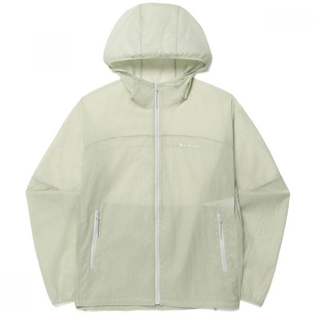 Snow Peak Picolite Ultralight Women S Windbreaker Smog Khaki Small gS S26mwtwb75