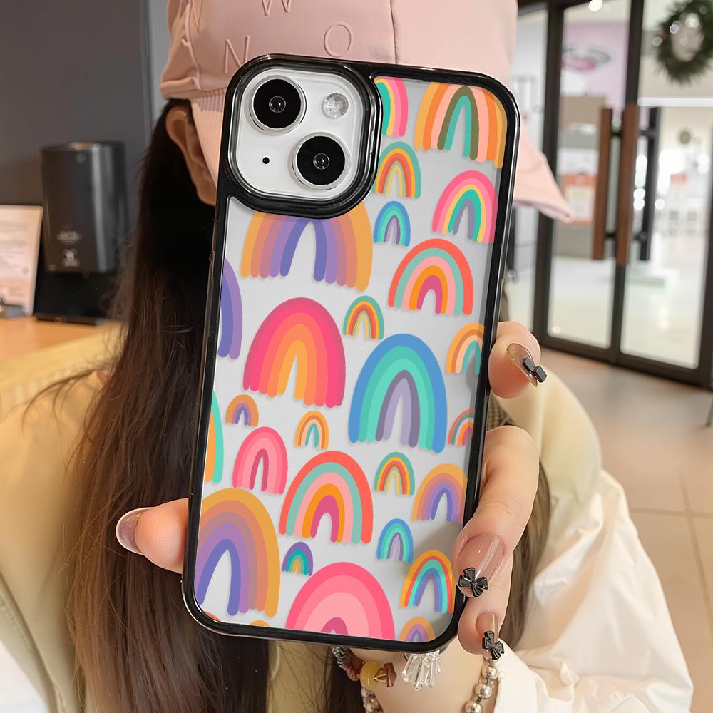 Acrylic Phone Case for iPhone 11 12 13 14 Pro 12 14 16 Pro Max for Samsung A16 A36 A56 S24 FE High-quality Painted Anti-fall Mobile Phone Case