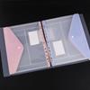 Plastic 11-hole Loose-leaf File Bag Transparent 3-hole Folder+6pcs Binder Pockets Document Pouch for Office and School Supply