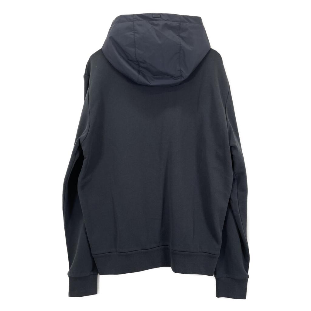 HERNO JC00009UL-50017 Laminar Navy Cotton Hybrid Sweat Zip Hoodie tops 50 NavyUsed