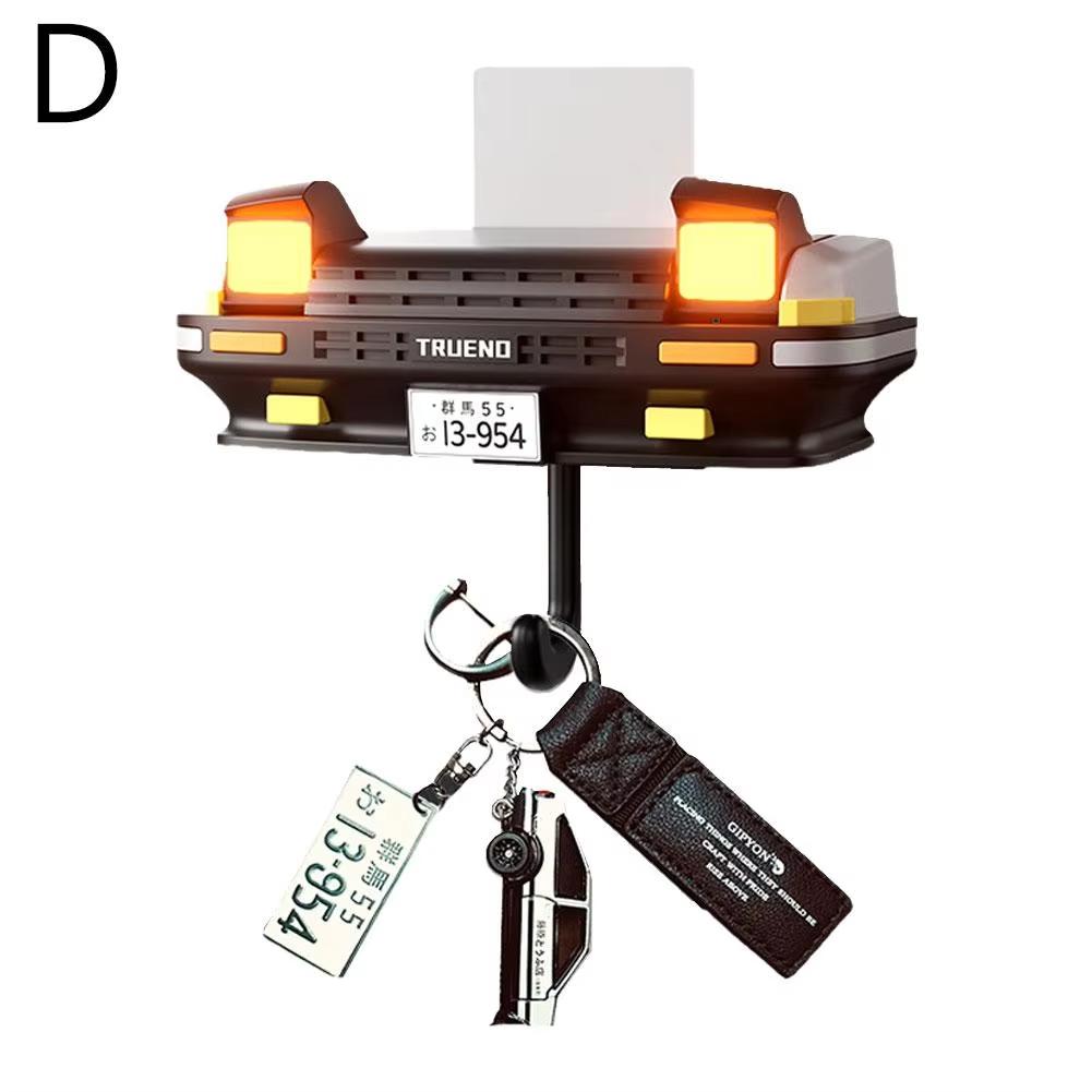 AE86 car headlight keychain decoration wall-mounted key hook hanger Wall-mounted home key hook room wall decoration