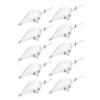 Pack of 10 Unpainted Artificial Bait Fishing Lure Crankbait Blank