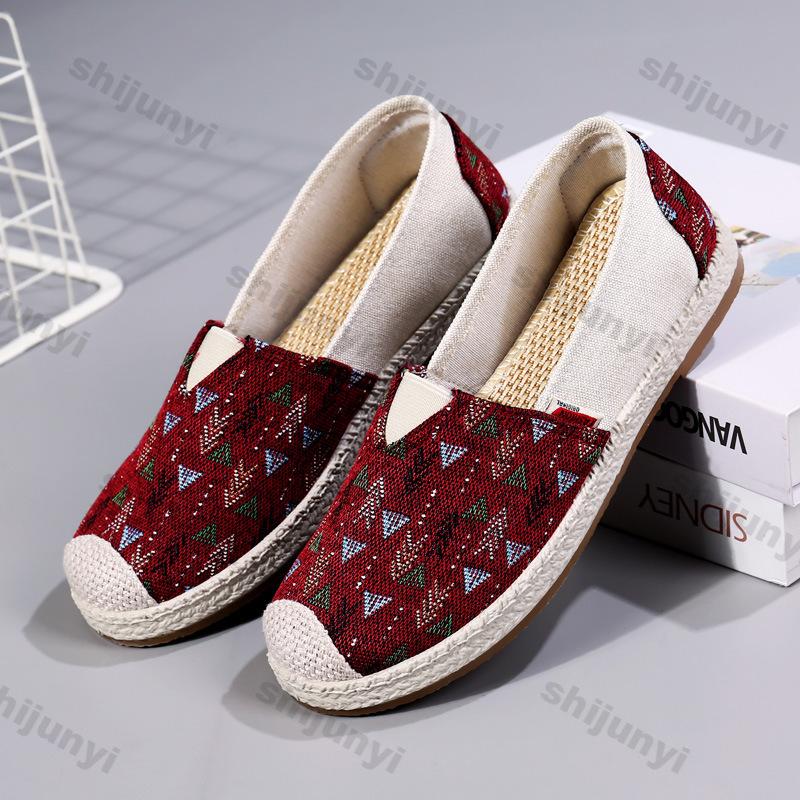 Women Loafers 2025 Summer Soft Sole Casual Shoes Lightweight Breathable Flat Shoes Comfortable Vintage Fashion Vulcanized Shoes