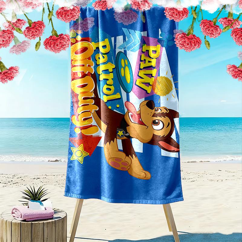 PAW Patrol Print Beach Towel, Large Soft Quick Dry Towel for Beach Camping Swimming