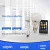 Rechargeable RGB E27 Bulb with Touch Switch & Remote - 16 Colors