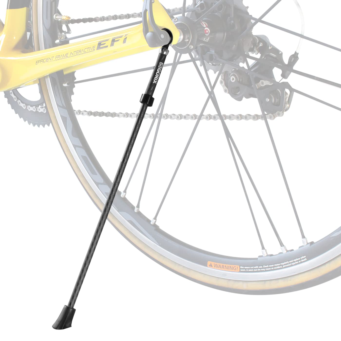 GORIX Road Bike Stand Stand, Portable, Lightweight, Quick-Fit, Easy-to-Use (GX-Q19M) чёрный
