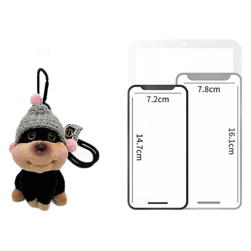 Adorable Bee Puppy Plush Keychain Charm for Women's Bags and Backpacks