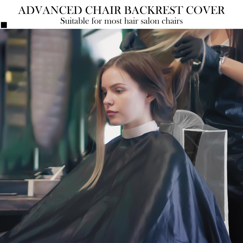 4Pcs Clear Salon Chair Cover Plastic Barber Beauty Salon Chair Protective Cover for Most Spa Hair Salon Office Chair Back Cover