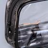 Waterproof Transparent Pencil Case Large Capacity PVC Material Stain-Resistant Easy to Clean Smooth Zipper Stationery Holder