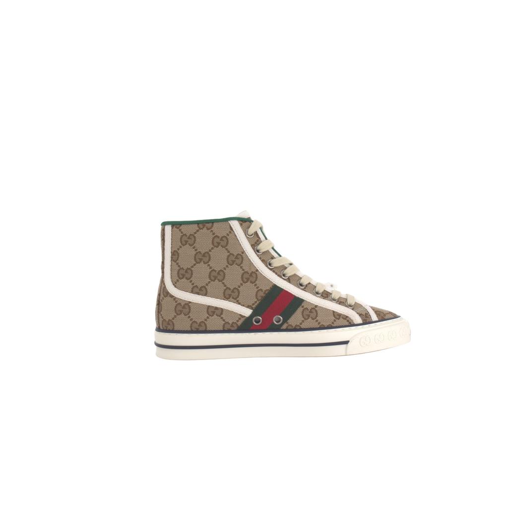 Gucci Wmns Tennis 1977 High 'Beige Ebony' Women's 627838 HVK70 9765