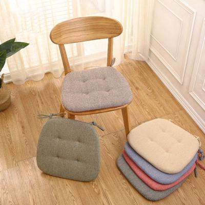 Comfortable Warm Solid Color Office Cotton-ramie Home Chair Pad Seat Mat Seat Cushion Chair Cushion