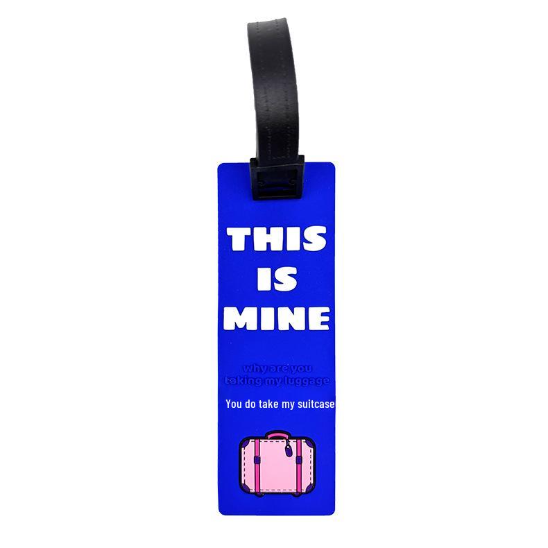 Original Macaron Soft PVC Luggage Tag with Epoxy Printing