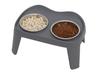 Stainless Steel Anti-Spill Double Dog Bowl with Neck Protection for Medium and Large Dogs