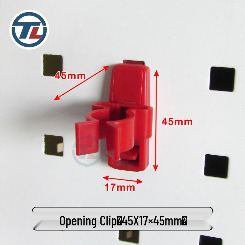 Plastic Pegboard Hooks with Square Hole - Wall-Mounted Tool Rack and Storage Shelf for Hardware Display