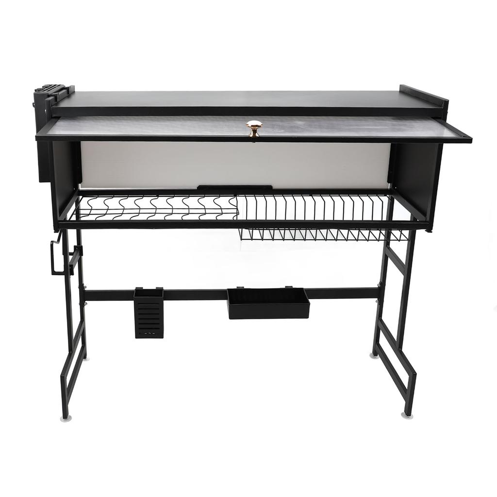 Over The Sink Dish Drying Rack Carbon Steel Space Saving 2 Tier Above Kitchen Sink Dish Drying