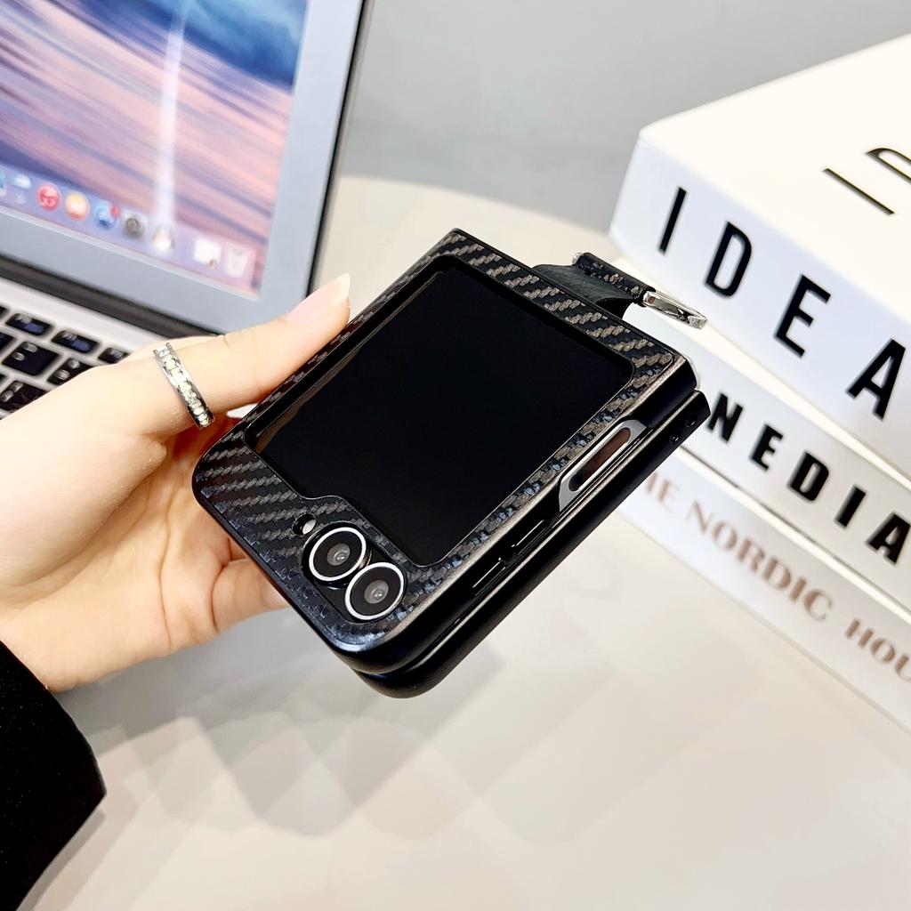 For Samsung Galaxy Z Flip7 FE 5G/Z Flip6 5G Case Ring Holder Hard PC Protective Phone Cover