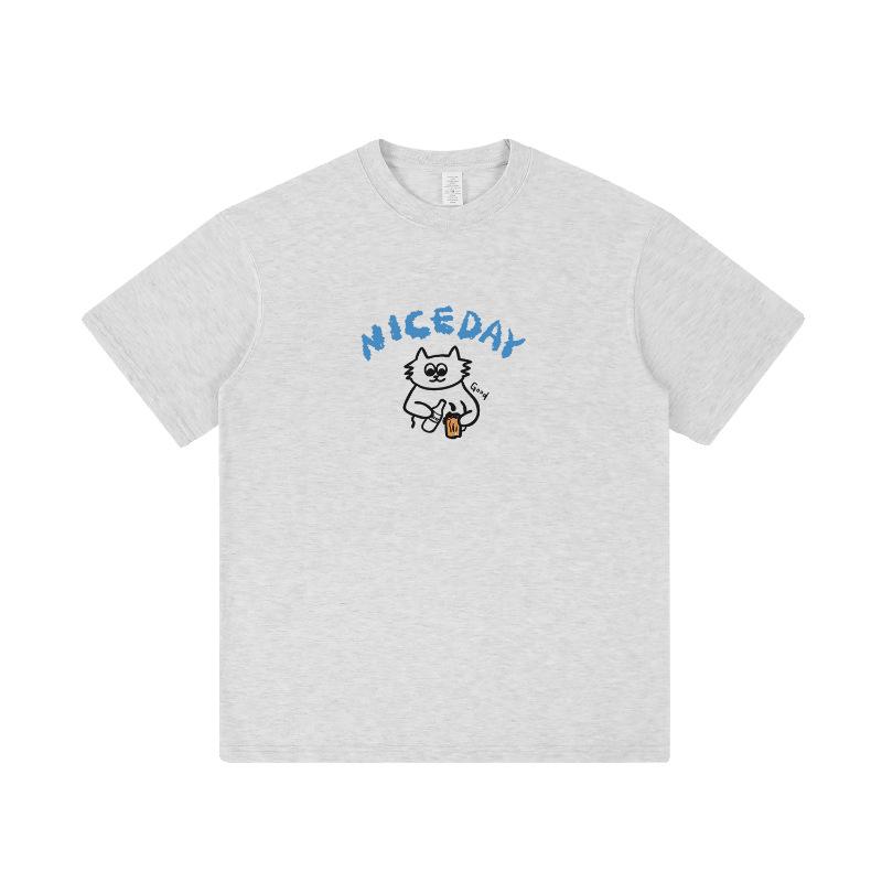 Japanese Cartoon Print Unisex Short Sleeve Crew Neck T-Shirt