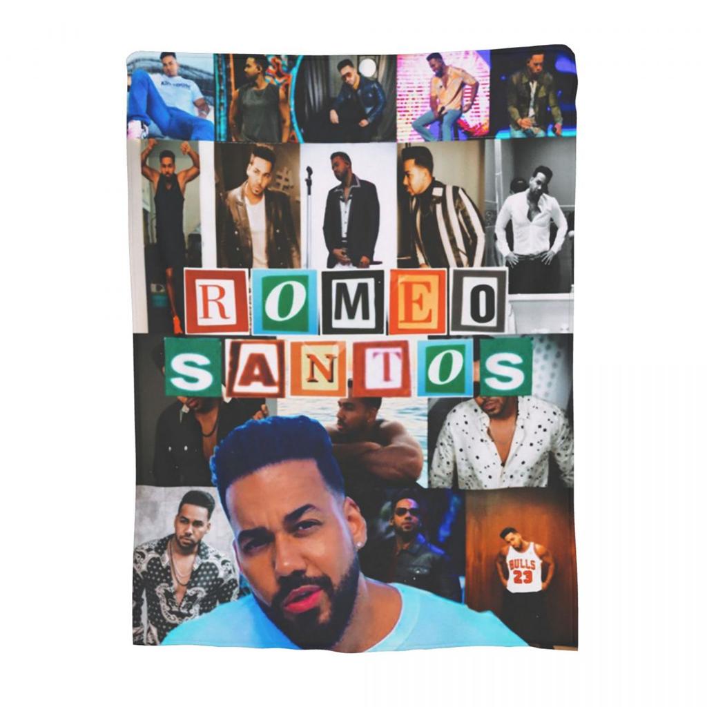 Latin Singer Romeo Santos Blanket Soft Warm Flannel Throw Blanket Bedspread for Bed Living Room Picnic Travel Home Sofa